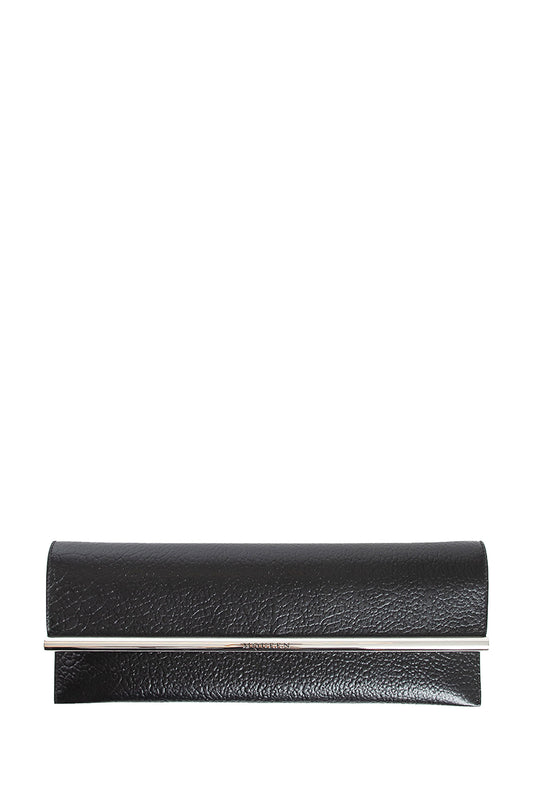 ALEXANDER MCQUEEN WOMAN BLACK CLUTCHES & POUCHES