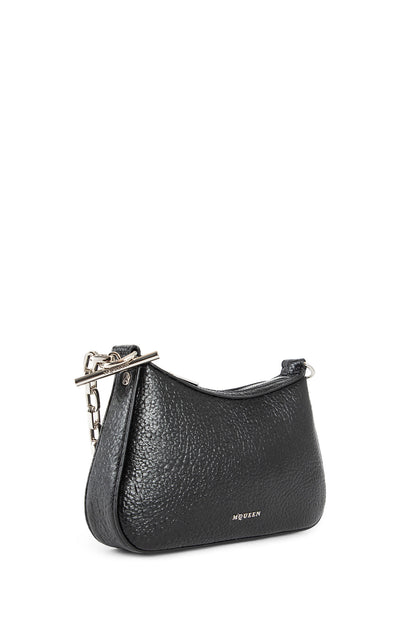 ALEXANDER MCQUEEN WOMAN BLACK SHOULDER BAGS