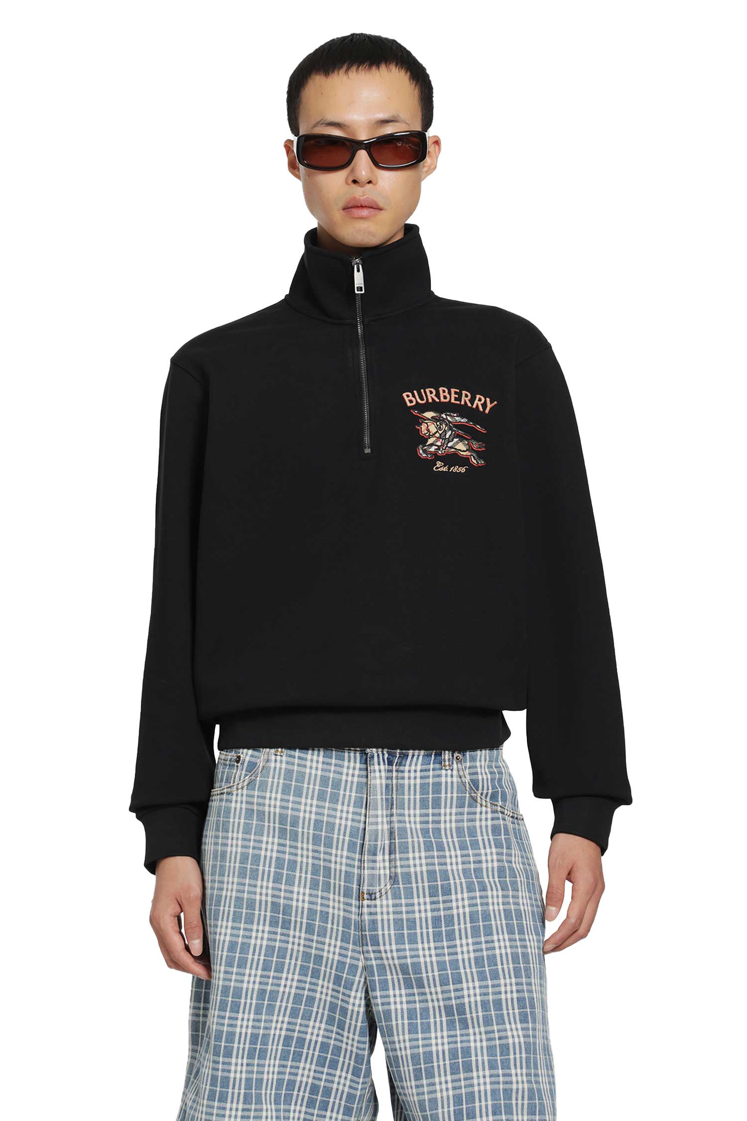 Knight Check Half-Zip Sweatshirt