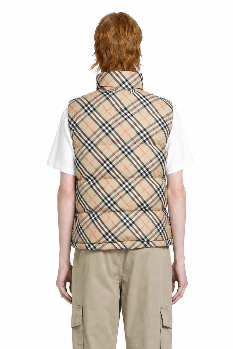 BURBERRY Reversible Check Puffer Vest man