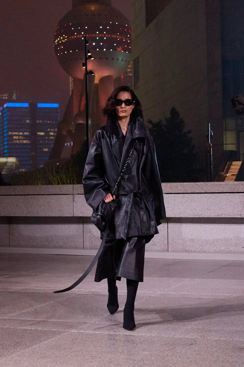 High-Collar Leather Jacket - Antonioli.eu