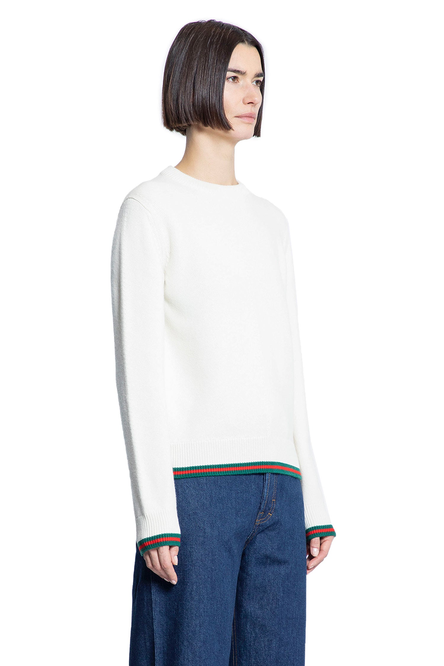 GUCCI WOMAN OFF-WHITE KNITWEAR