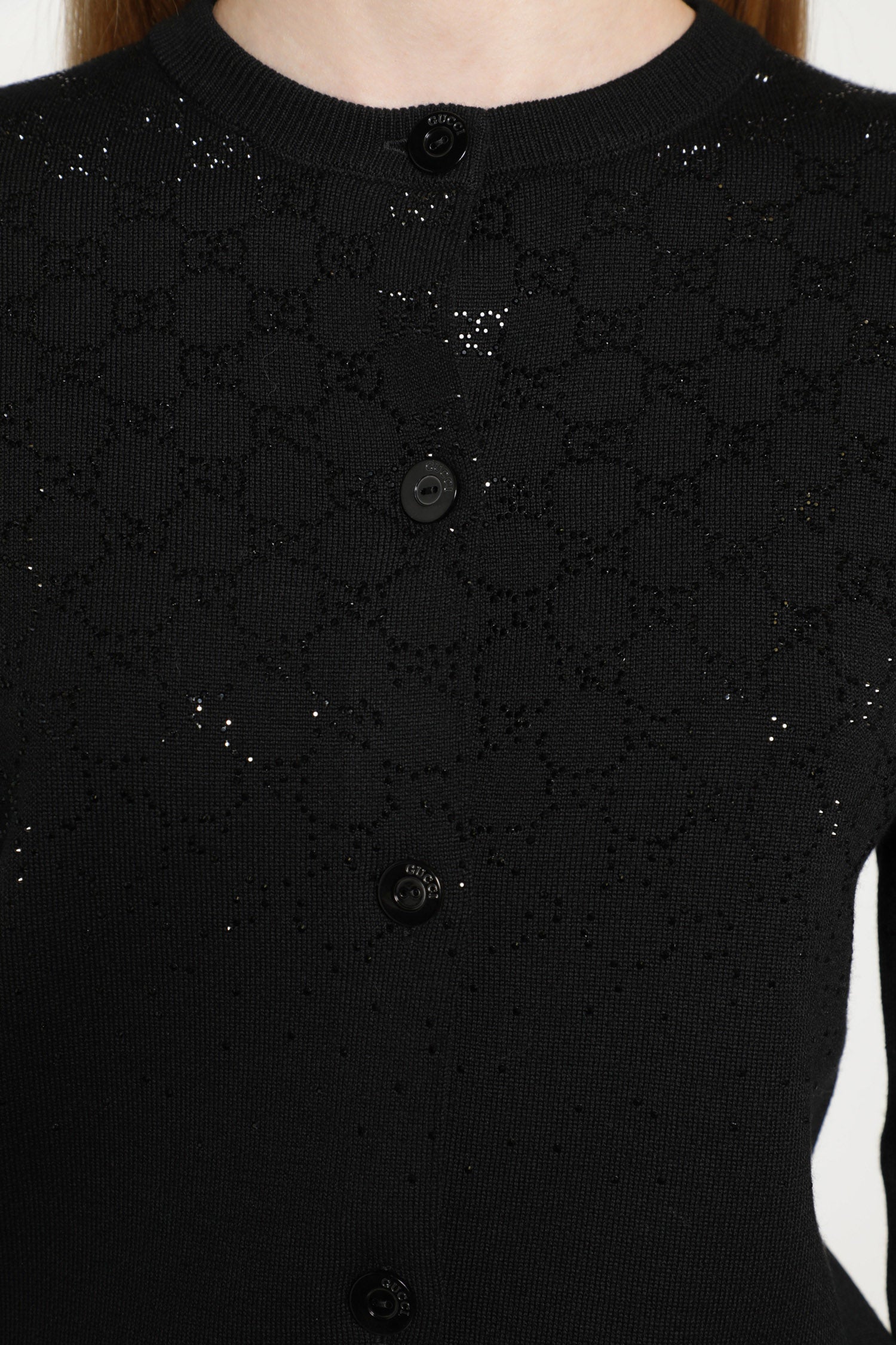 Gradient GG Crystal Cardigan