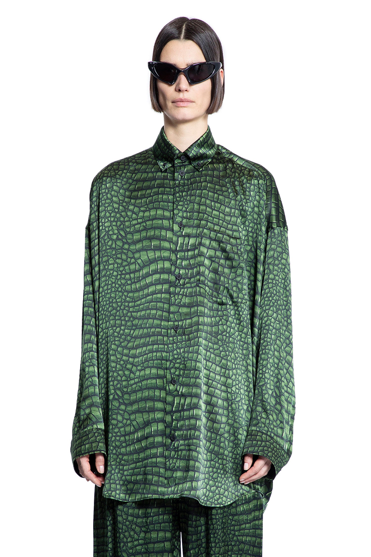 BALENCIAGA WOMAN GREEN SHIRTS