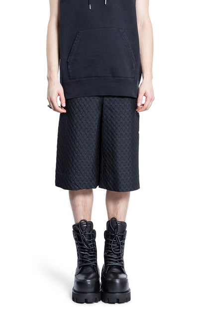 ALEXANDER MCQUEEN MAN BLACK SHORTS & SKIRTS