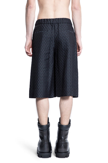 ALEXANDER MCQUEEN MAN BLACK SHORTS & SKIRTS