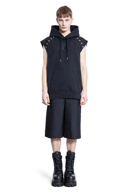 ALEXANDER MCQUEEN MAN BLACK SHORTS & SKIRTS