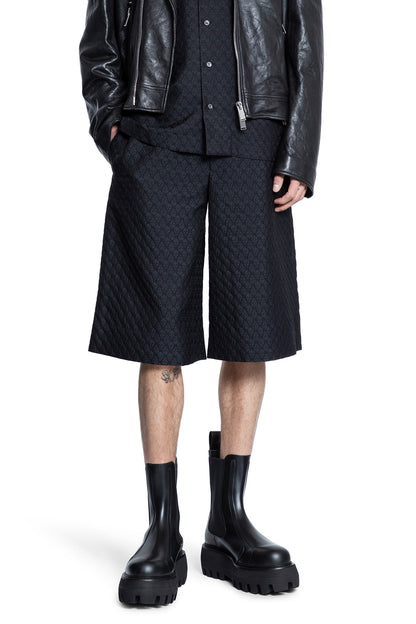 ALEXANDER MCQUEEN MAN BLACK SHORTS & SKIRTS