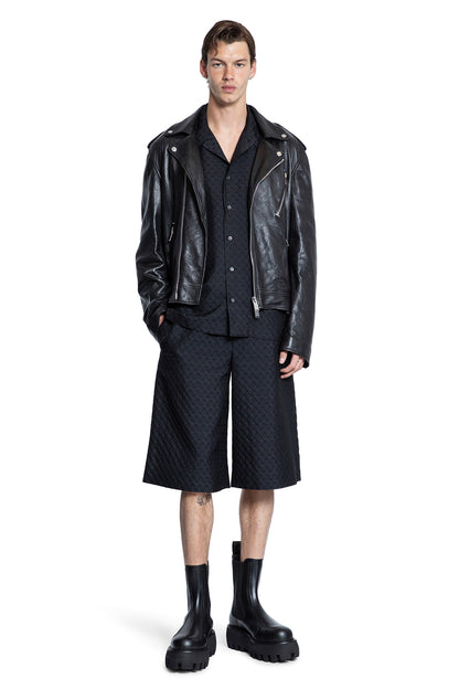 ALEXANDER MCQUEEN MAN BLACK SHORTS & SKIRTS