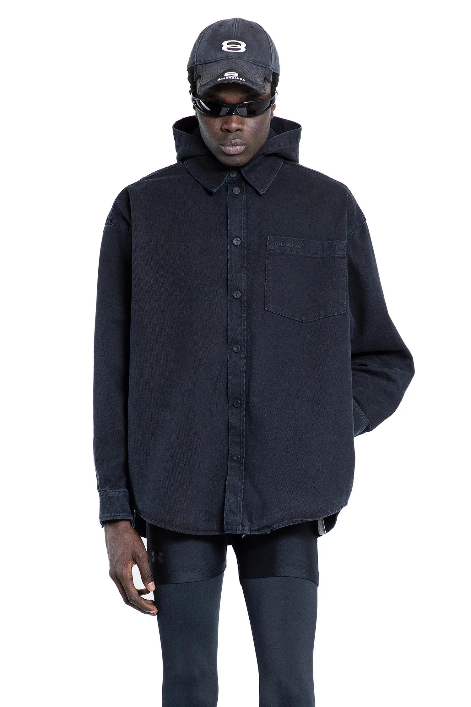 Shirt Parka in Soft Left Hand Denim - Antonioli.eu