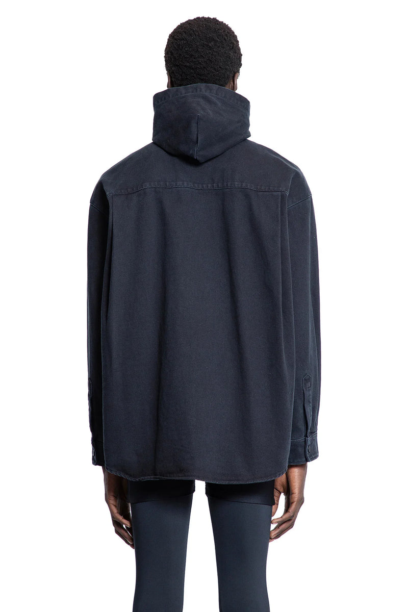 Shirt Parka in Soft Left Hand Denim - Antonioli.eu