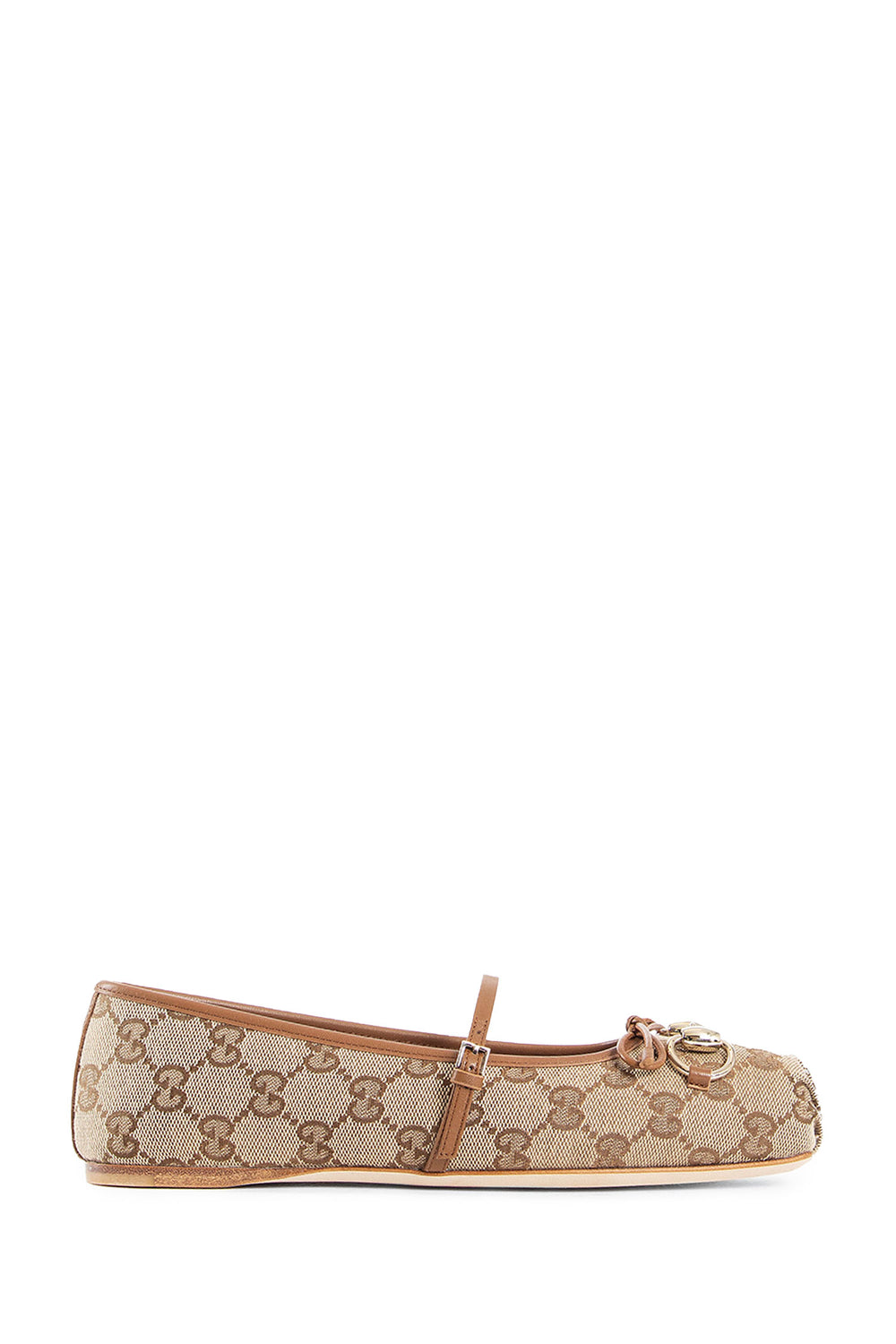 GUCCI WOMAN BEIGE FLATS