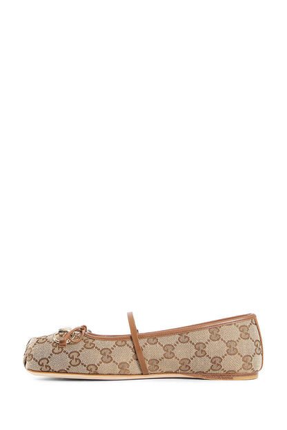 GUCCI WOMAN BEIGE FLATS