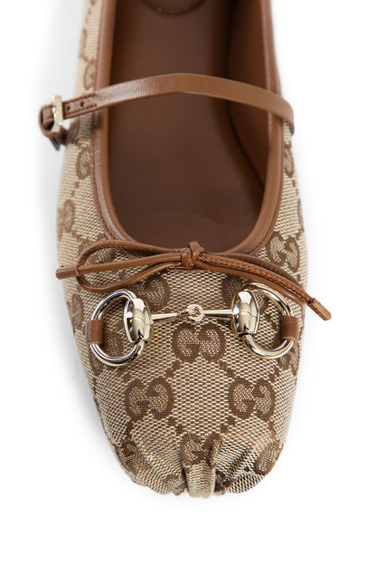 GUCCI WOMAN BEIGE FLATS