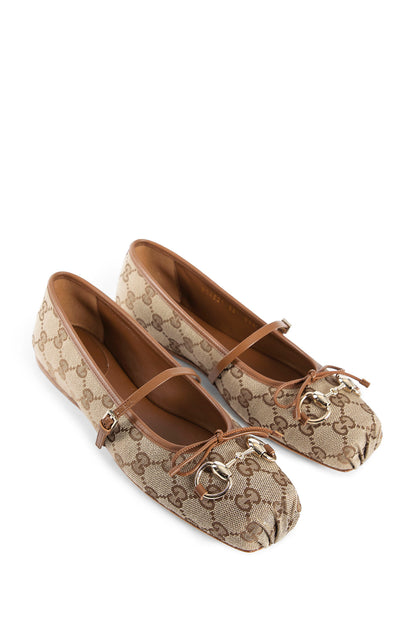 GUCCI WOMAN BEIGE FLATS