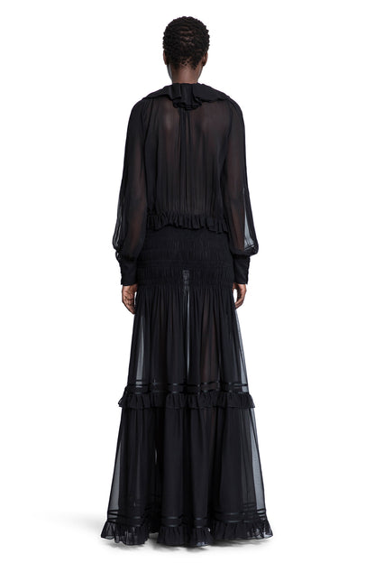 SAINT LAURENT WOMAN BLACK DRESSES