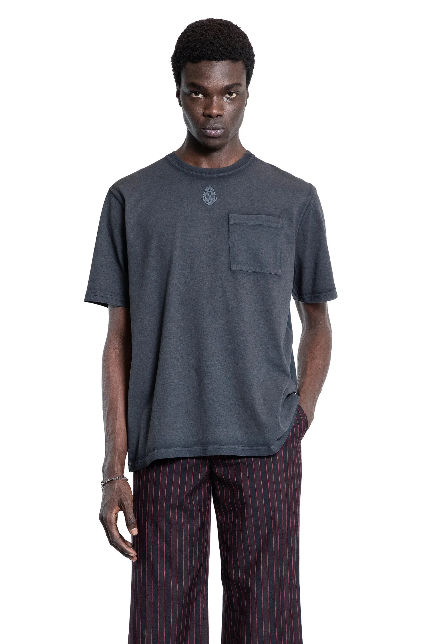 Overdyed Jersey Skull T-Shirt - Antonioli.eu