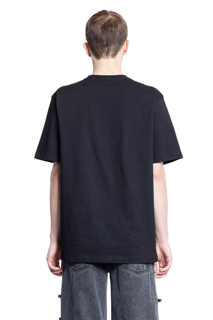 ALEXANDER MCQUEEN MAN BLACK T-SHIRTS & TANK TOPS