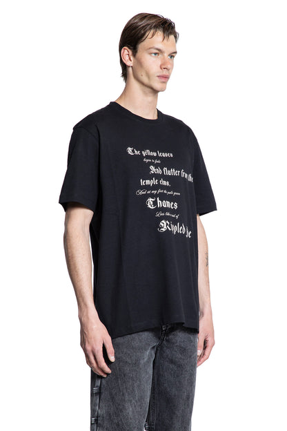ALEXANDER MCQUEEN MAN BLACK T-SHIRTS & TANK TOPS