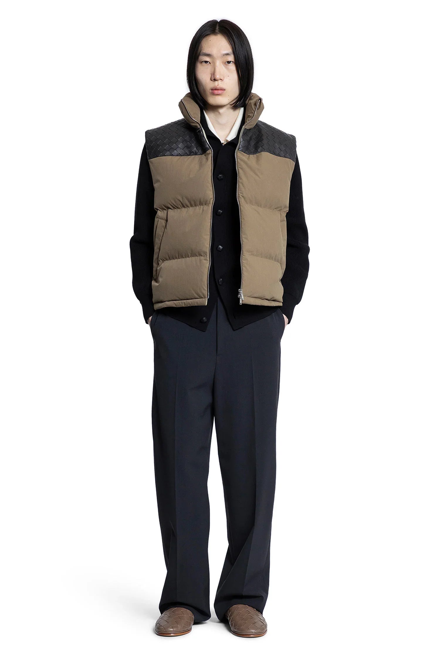 BOTTEGA VENETA MAN BEIGE VESTS - Antonioli.eu