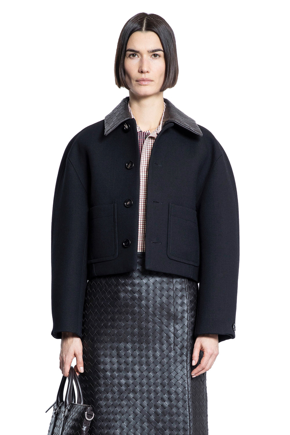 BOTTEGA VENETA WOMAN BLACK JACKETS