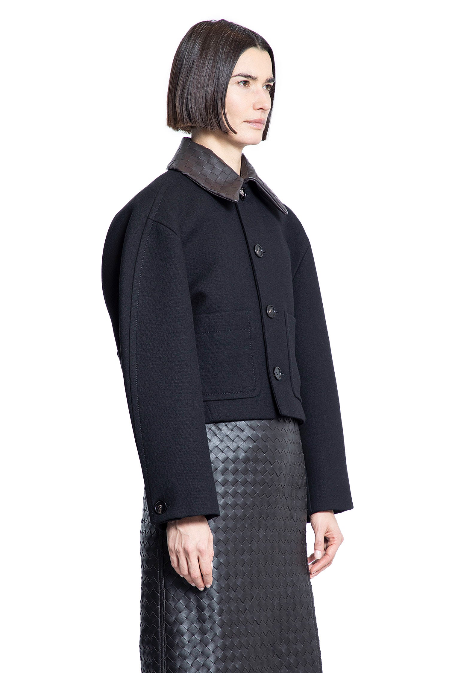 BOTTEGA VENETA WOMAN BLACK JACKETS