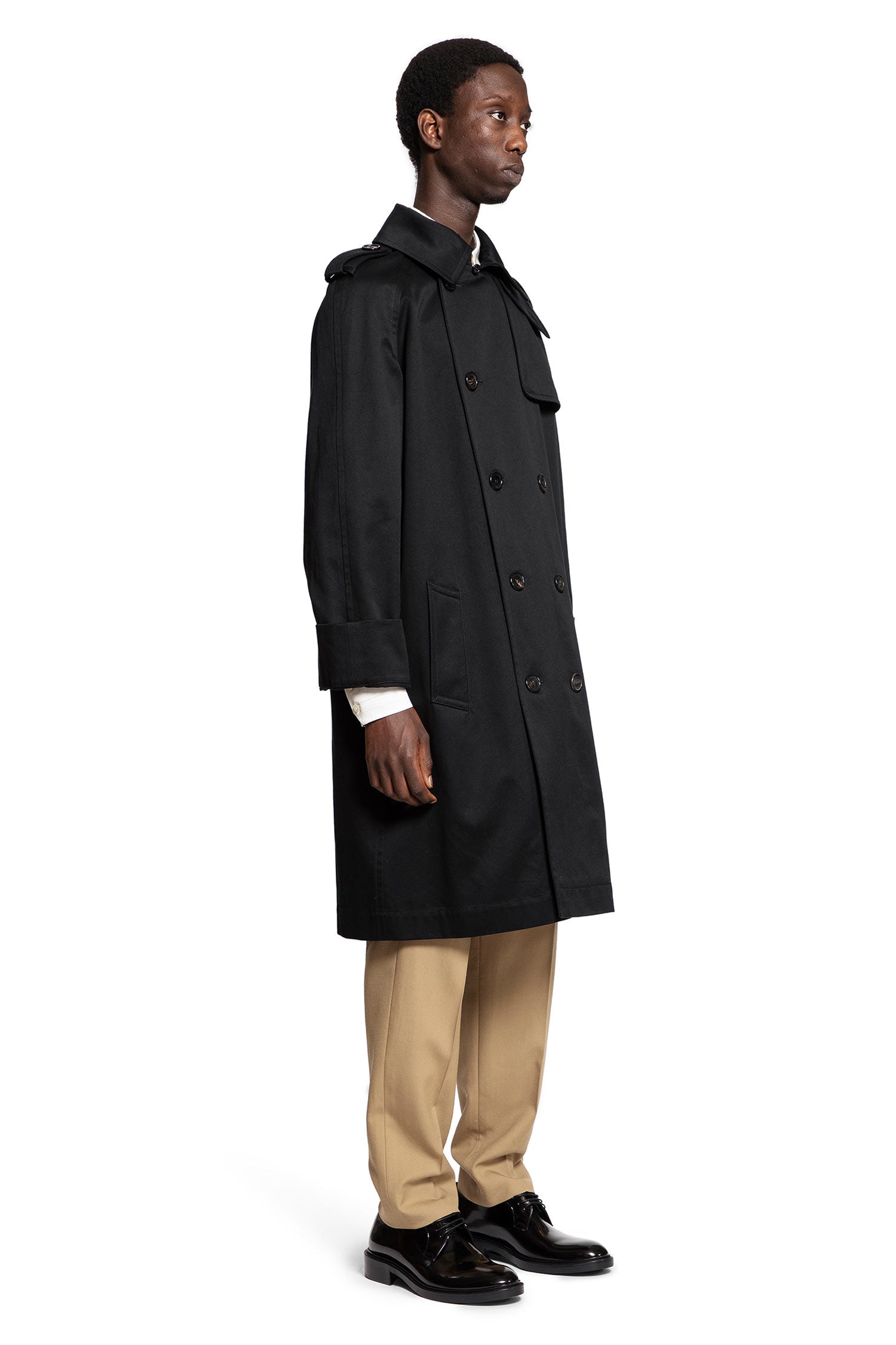 SAINT LAURENT MAN BLACK COATS