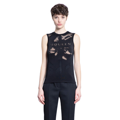 ALEXANDER MCQUEEN WOMAN BLACK TOPS