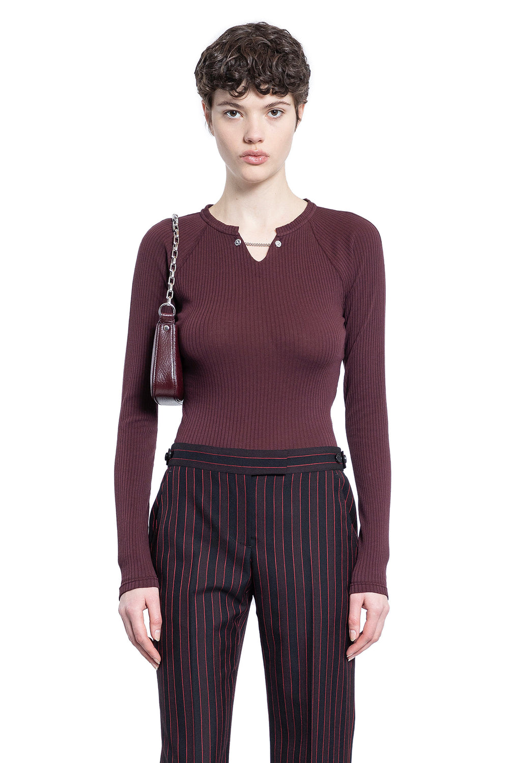 ALEXANDER MCQUEEN WOMAN RED TOPS