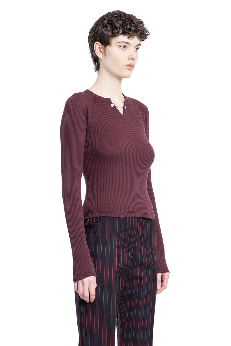 Cotton Rib Long Sleeve Top - Antonioli.eu