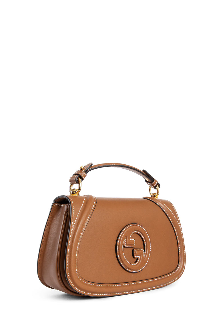 GUCCI WOMAN BROWN TOP HANDLE BAGS