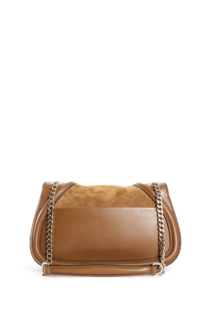 GUCCI WOMAN BROWN SHOULDER BAGS