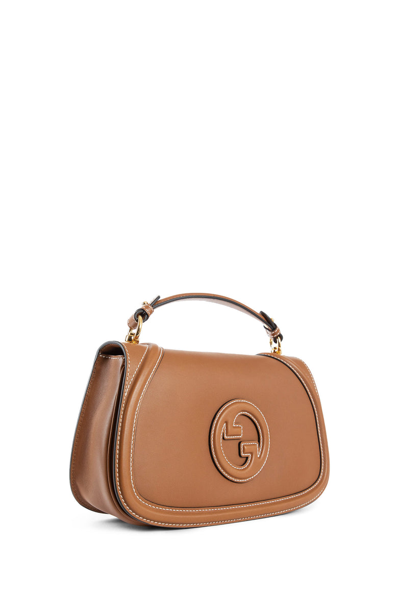 GUCCI WOMAN BROWN TOP HANDLE BAGS