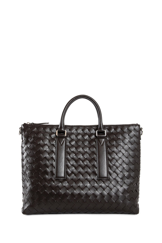 BOTTEGA VENETA MAN BLACK TOP HANDLE BAGS