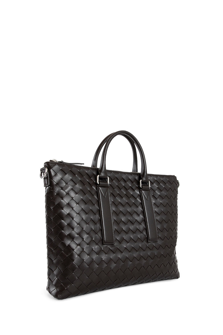 BOTTEGA VENETA MAN BLACK TOP HANDLE BAGS