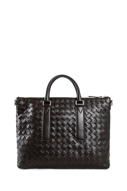 BOTTEGA VENETA MAN BLACK TOP HANDLE BAGS