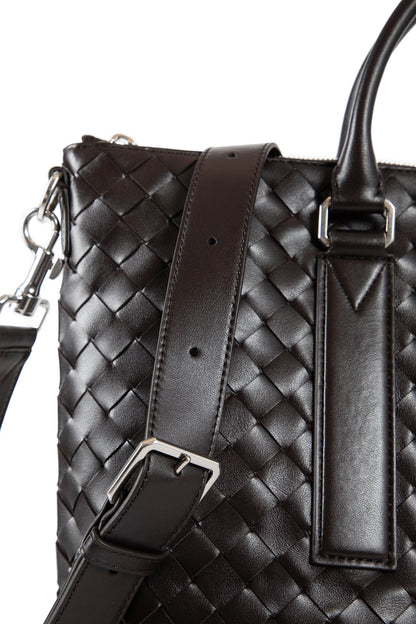 BOTTEGA VENETA MAN BLACK TOP HANDLE BAGS