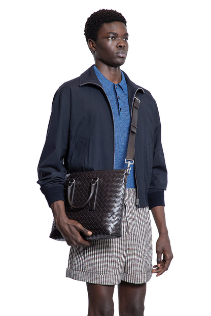 BOTTEGA VENETA MAN BLACK TOP HANDLE BAGS