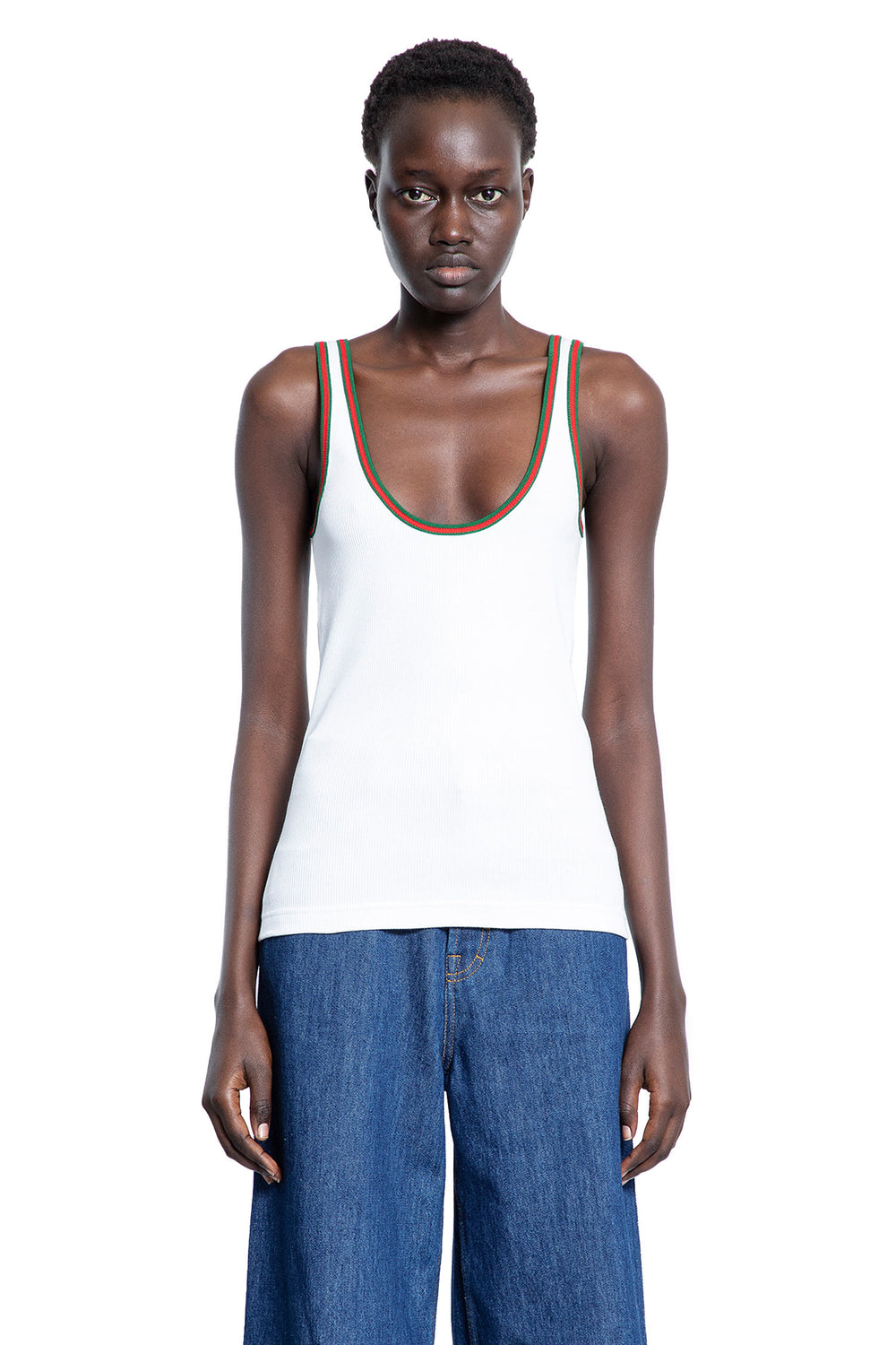 GUCCI WOMAN WHITE T-SHIRTS & TANK TOPS