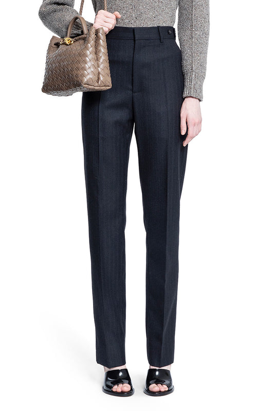 BOTTEGA VENETA WOMAN BLUE TROUSERS