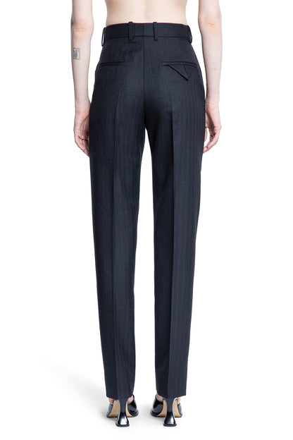 BOTTEGA VENETA WOMAN BLUE TROUSERS