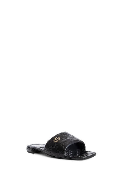 GUCCI WOMAN BLACK SANDALS & SLIDES