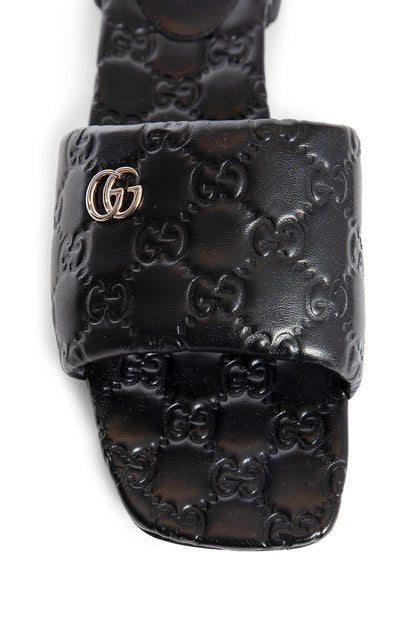 GUCCI WOMAN BLACK SANDALS & SLIDES