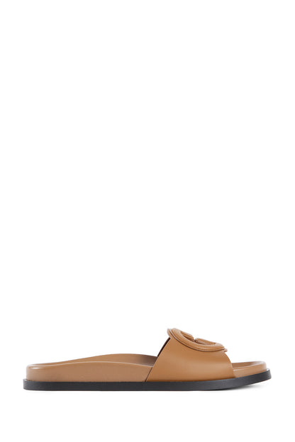 GUCCI WOMAN BROWN SANDALS & SLIDES