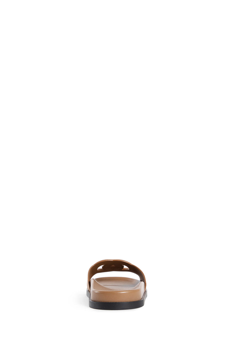 GUCCI WOMAN BROWN SANDALS & SLIDES