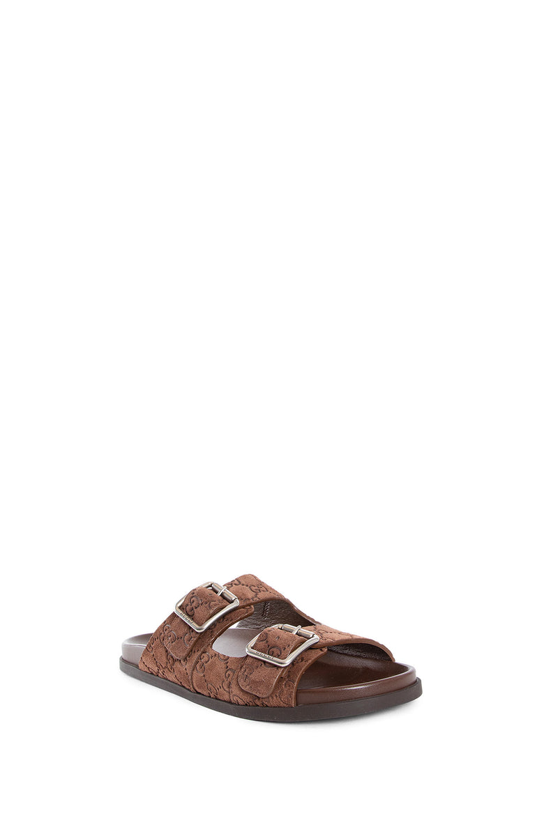 GUCCI MAN BROWN SANDALS & SLIDES