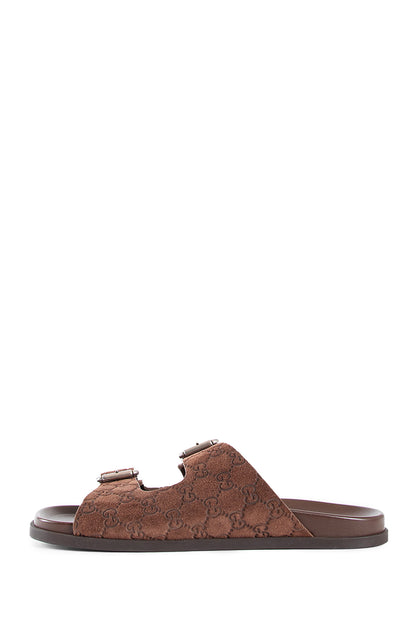 GUCCI MAN BROWN SANDALS & SLIDES