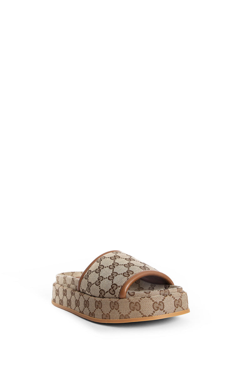 GUCCI WOMAN BEIGE SANDALS & SLIDES