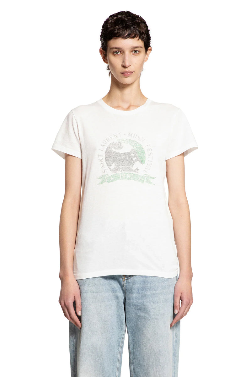 SAINT LAURENT Saint Laurent Music Festival T-Shirt woman