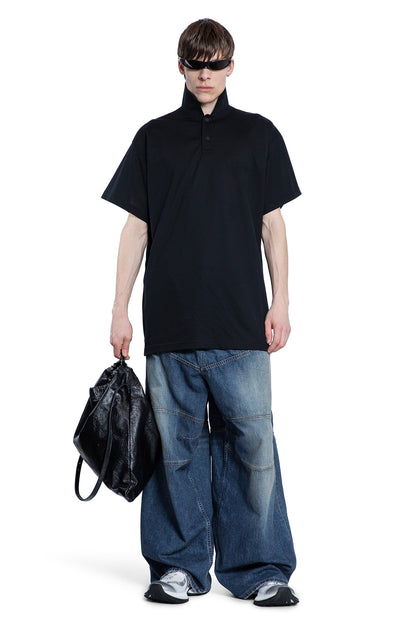 BALENCIAGA MAN BLACK T-SHIRTS & TANK TOPS